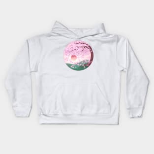 Retro Sakura Kids Hoodie